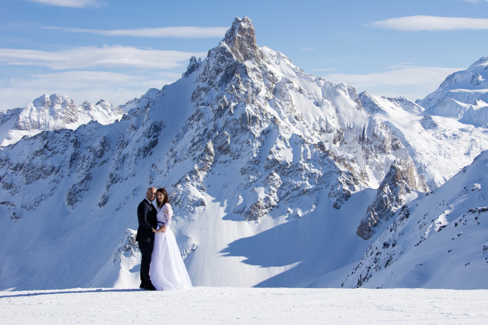 Photographe mariage Grenoble Chambéry courchevel Winter wedding courchevel